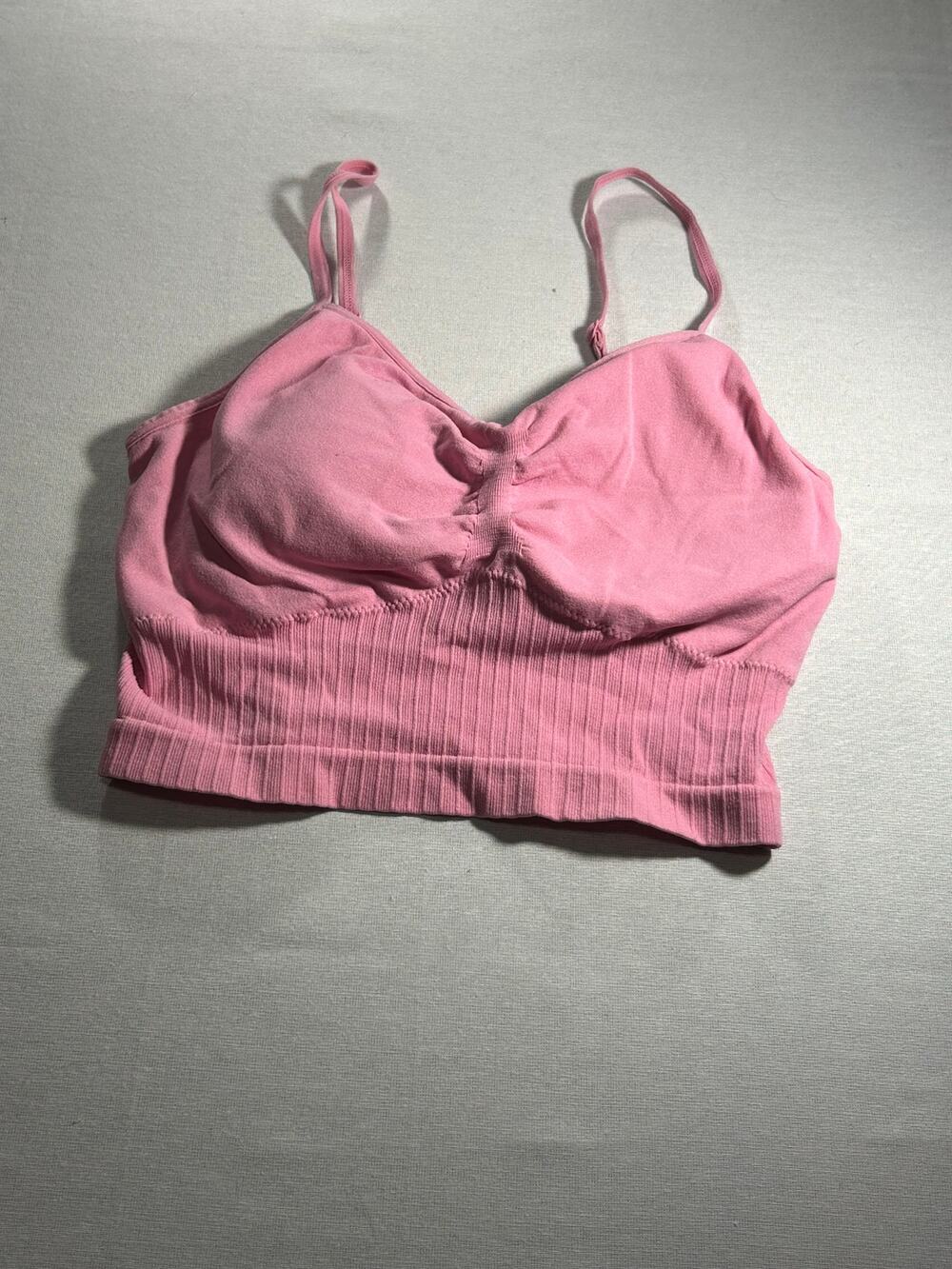 No Boundaries Pink Seamless Bralette Cami Top Size S